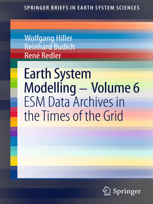 cover image of Earth System Modelling--Volume 6